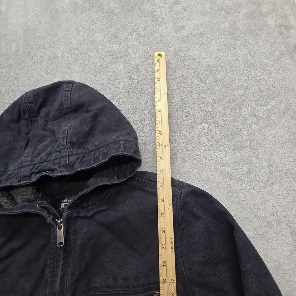 Carhartt Jacket Womens M Black Anorak Hooded Lined Insulated Full Zip OJ4392-W - Picture 5 of 11